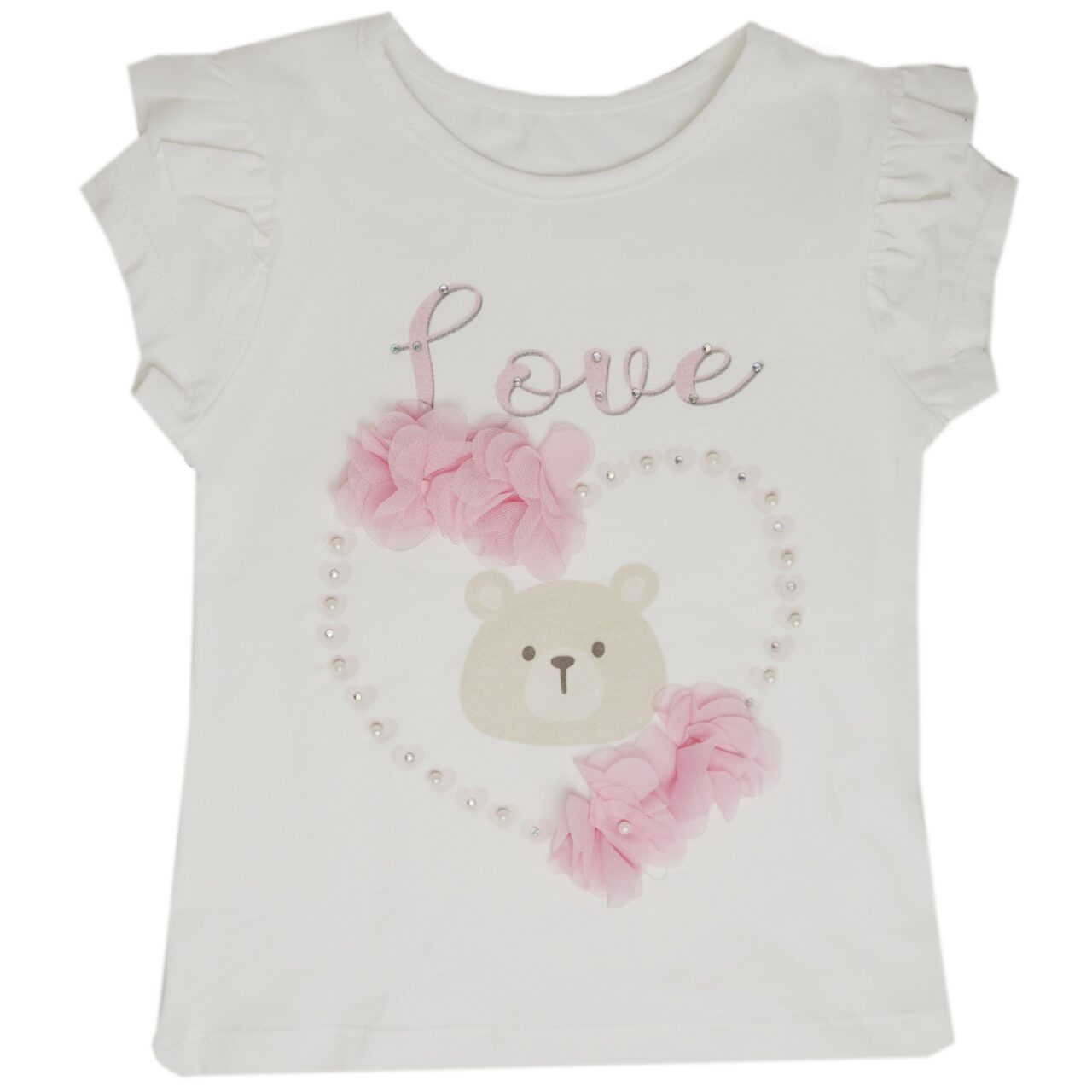 ΣΕΤ ΚΟΡΙΤΣΙ"LOVE"ΑΡΚΟΥΔΑΚΙ ΛΕΥΚΟ - Image 2