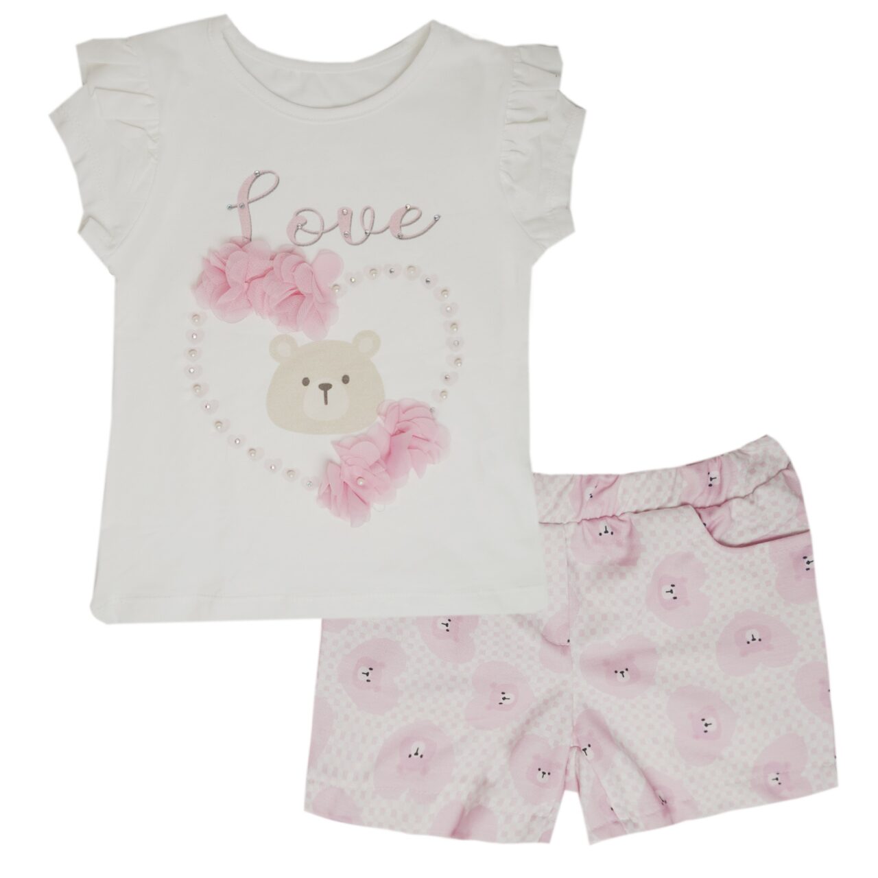 ΣΕΤ ΚΟΡΙΤΣΙ"LOVE"ΑΡΚΟΥΔΑΚΙ ΛΕΥΚΟ