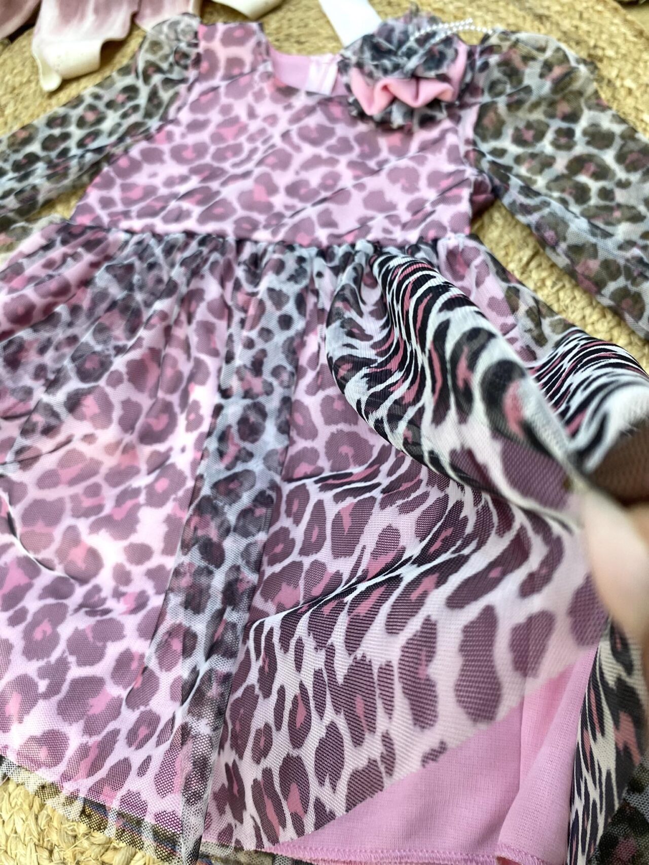 ΦΟΡΕΜΑ "ANIMAL PRINT"ΡΟΖ - Image 2