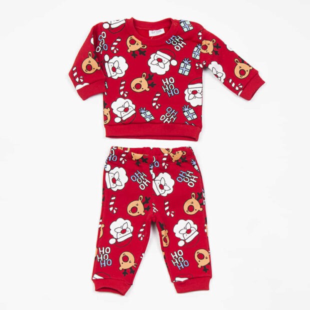 TraxΠαιδικό Σετ Φόρμας Κόκκινο 2τμχ