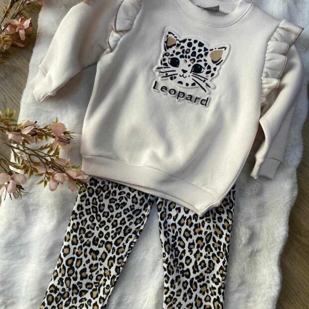 Sweet BabyΠαιδικό Σετ με Παντελόνι Χειμερινό 2τμχ Μπεζ