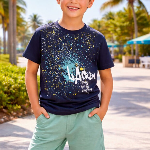 Trax Παιδικό Σετ με Σορτς Καλοκαιρινό 2τμχ Μαρέν