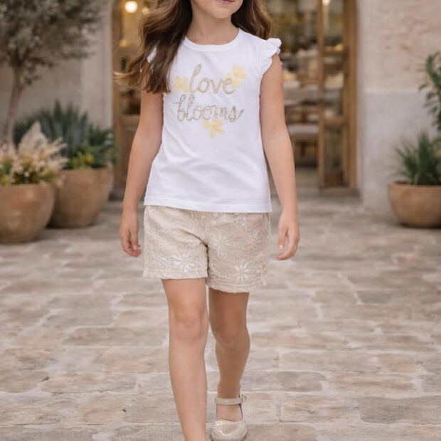 ΣΕΤ 2 τμχ με σορτακι με δαντελλα