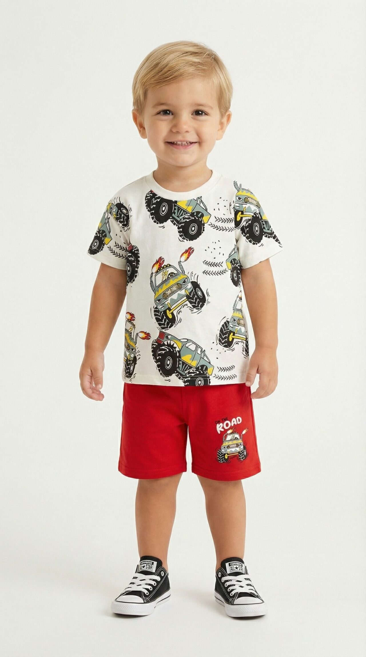 Trax Παιδικό Σετ με Σορτς Καλοκαιρινό 2τμχμ κοκκινο