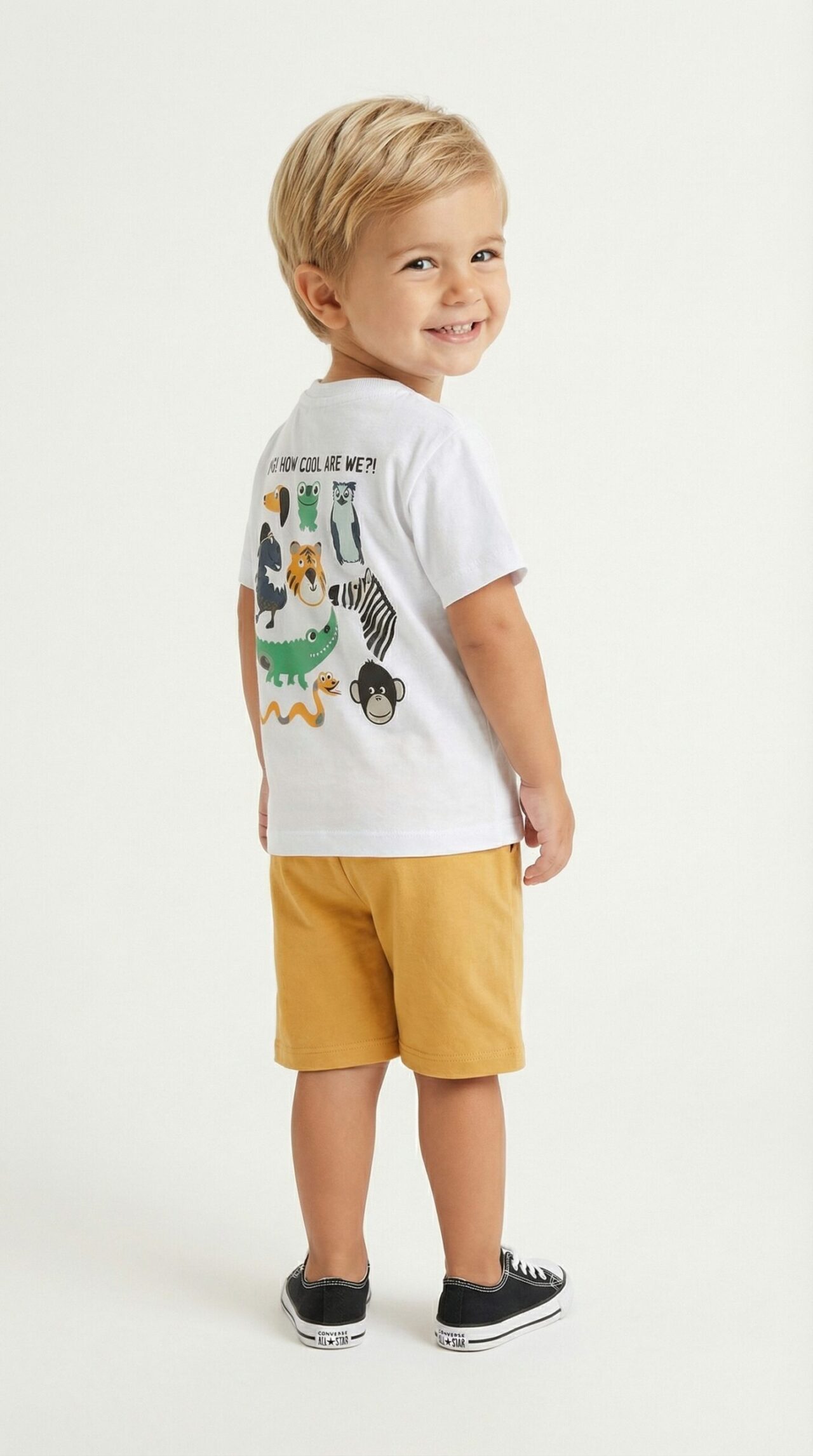 Trax Παιδικό Σετ με Σορτς Καλοκαιρινό 2τμχ Λευκό - Image 3